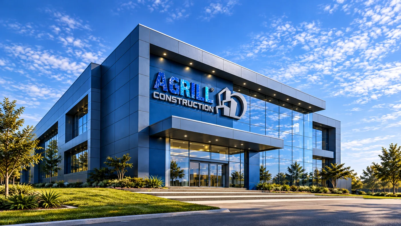 Phối cảnh minh họa kiến trúc mang nhận diện AGRILL Construction